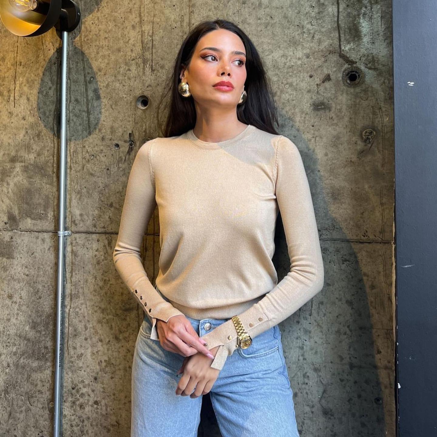 Blue Round-Neck Tshirt